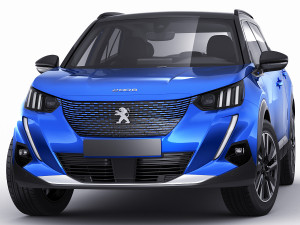 peugeot e-2008 2020 3D Model