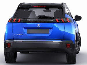 peugeot e-2008 2020 3D Model