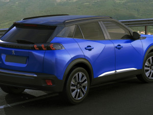 peugeot e-2008 2020 3D Model