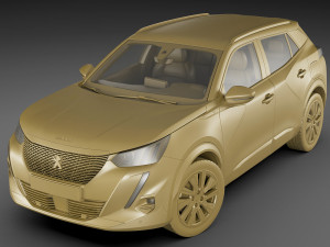 peugeot e-2008 2020 3D Model