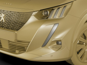 peugeot e-2008 2020 3D Model