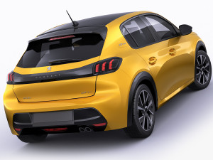 peugeot 208 2020 3D 모델