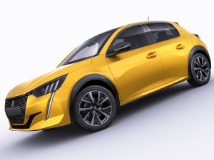 peugeot 208 2020 3D 모델