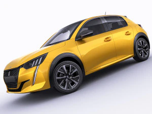 peugeot 208 2020 3D Model