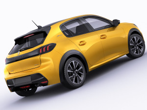 peugeot 208 2020 3D 모델