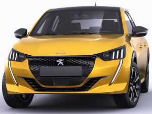 peugeot 208 2020 3D 모델