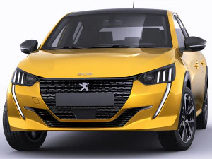 peugeot 208 2020 3D Model
