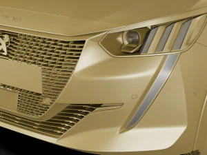 peugeot 208 2020 3D Model