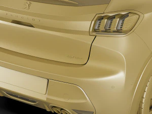 peugeot 208 2020 3D Model