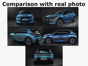 peugeot 208 2020 3D Model