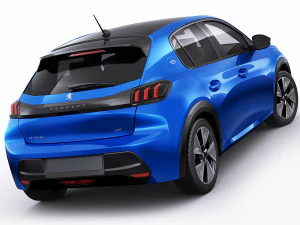 peugeot e-208 2020 3D Model