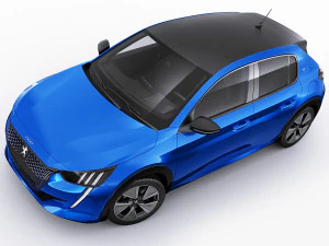 peugeot e-208 2020 3D Model
