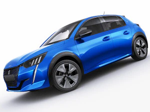 peugeot e-208 2020 3D Model