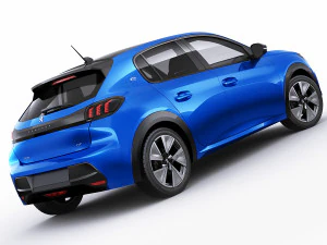 peugeot e-208 2020 3D Model