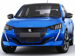 peugeot e-208 2020 3D Model