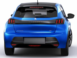 peugeot e-208 2020 3D Model