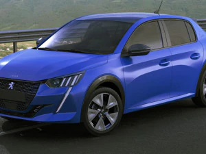 peugeot e-208 2020 3D Model