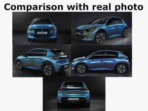 peugeot e-208 2020 Modelo 3D