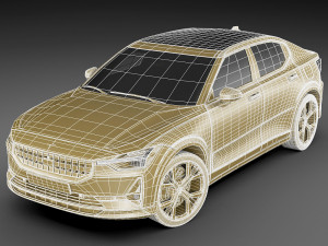 polestar 2 2020 Modelo 3D