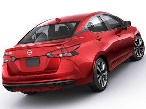 nissan versa 2020 3D मॉडल