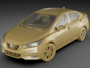nissan versa 2020 3D मॉडल
