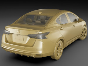 nissan versa 2020 3D मॉडल