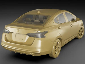 nissan versa 2020 3D Model