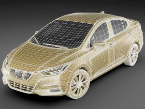 nissan versa 2020 3D Model