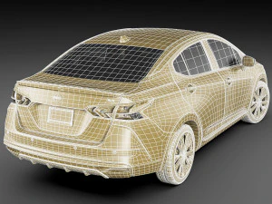 nissan versa 2020 3D Model