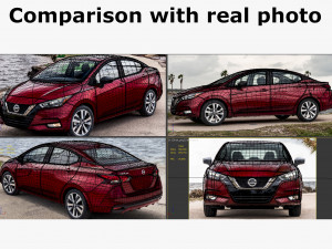 nissan versa 2020 3D मॉडल