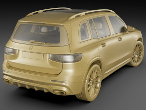 mercedes-benz glb 2020 amg line 3D Model
