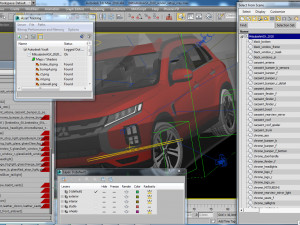 mitsubishi asx 2020 3D Model