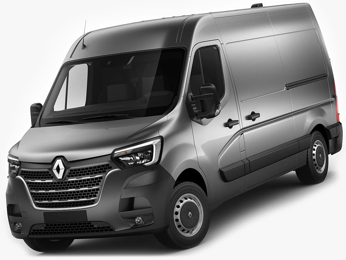 renault master van l2h2 2019 3D Model .c4d .max .obj .3ds .fbx .stl .blend 