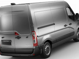 renault master van l2h2 2019 3D Model