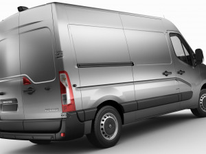renault master van l2h2 2019 Model 3D