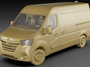 renault master van l2h2 2019 Model 3D