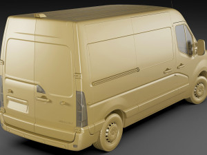 renault master van l2h2 2019 Model 3D