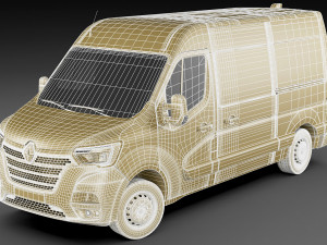 renault master van l2h2 2019 Model 3D
