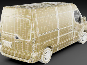 renault master van l2h2 2019 Model 3D