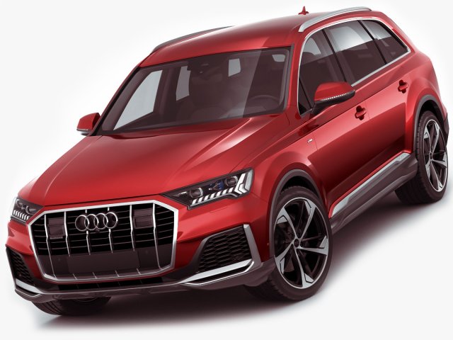 audi q7 2020 Modello 3D .c4d .max .obj .3ds .fbx .stl .blend 