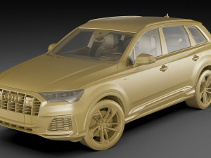audi q7 2020 Modello 3D