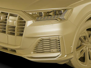 audi q7 2020 3D Model