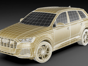 audi q7 2020 Modello 3D
