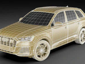 audi q7 2020 3D Model