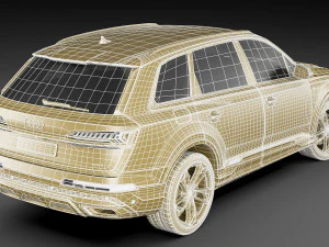 audi q7 2020 3D Model
