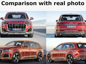 audi q7 2020 3D Model