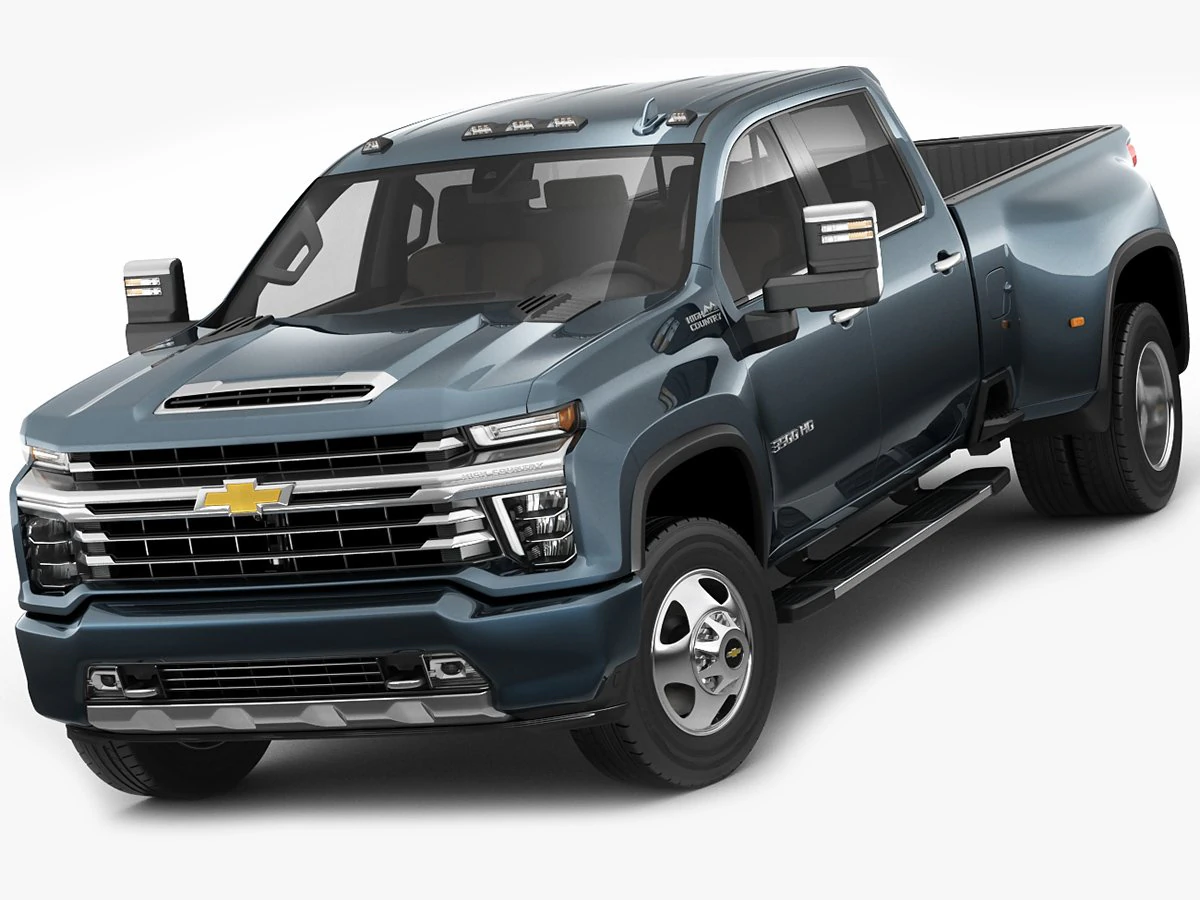 chevrolet silverado 3500hd 2020 3D Model .c4d .max .obj .3ds .fbx .stl .blend 