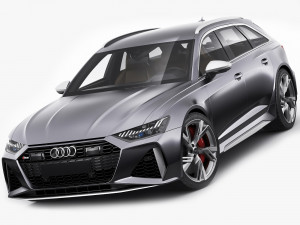 audi rs6 avant 2020 3D 模型