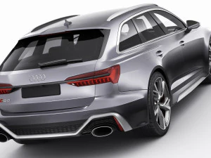 audi rs6 avant 2020 3D Model