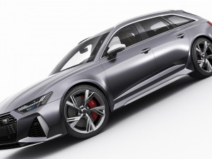 audi rs6 avant 2020 Modelo 3D